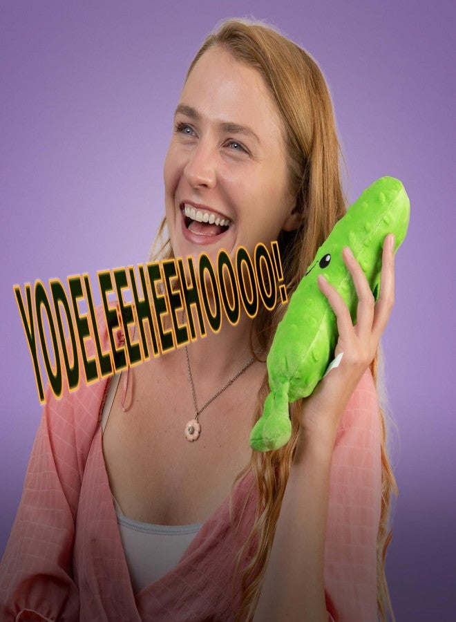Twiddler Toys Yodeling Plush Pickle - 11” Pickle Sings Hilarious Yodels - Funny Gag Gift for Friends and Coworkers - Image 3